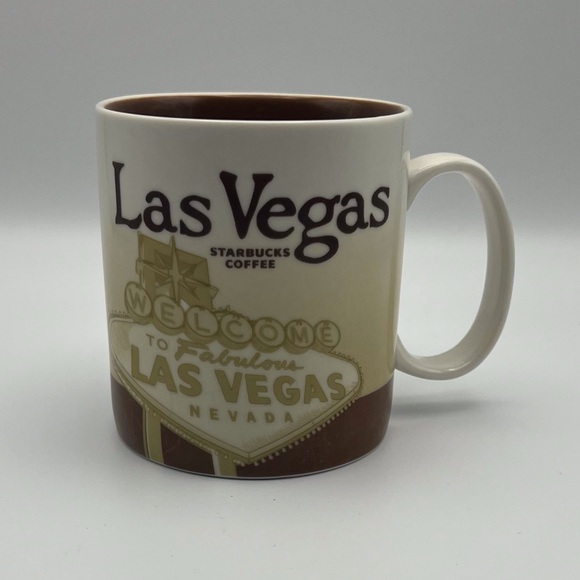 Starbucks Las Vegas Nevada Casino Mug Coffee Collector Series  2011 16 oz Brown - Picture 1 of 7
